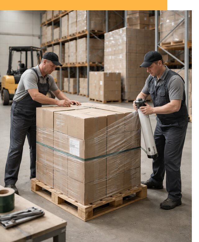 Упаковка и паллетирование грузов от 3598 руб: защита и крепление