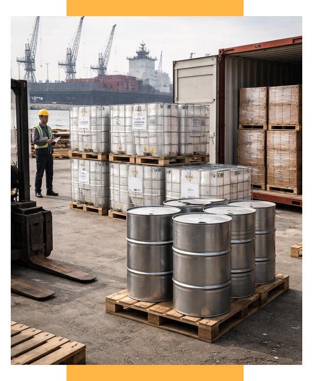 Доставка химического сырья из Индии от 257000 р. | СетСервис-Рсн