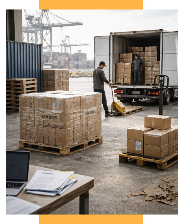Доставка грузов из Израиля от 15420 р., логистика от СетСервис-Рсн