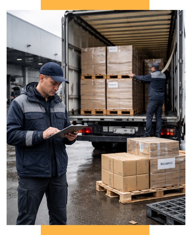Доставка грузов из Беларуси от 15420 р. логистика СетСервис-Рсн