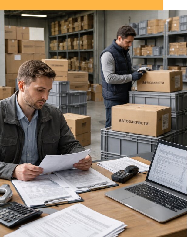 Таможенное оформление автозапчастей по выгодным тарифам от 8738